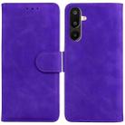 For Samsung Galaxy M16 5G / F16 5G / M36 5G Skin Feel Pure Color Flip Leather Phone Case(Purple) - 1