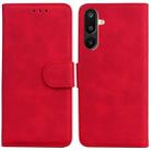 For Samsung Galaxy M16 5G / F16 5G / M36 5G Skin Feel Pure Color Flip Leather Phone Case(Red) - 1
