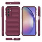 For Samsung Galaxy M35 Magic Shield TPU + Flannel Phone Case(Wine Red) - 3