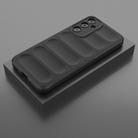 For Samsung Galaxy M16 5G Magic Shield TPU + Flannel Phone Case(Black) - 2