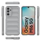 For Samsung Galaxy M16 5G Magic Shield TPU + Flannel Phone Case(Grey) - 3