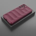 For Samsung Galaxy M16 5G Magic Shield TPU + Flannel Phone Case(Wine Red) - 2