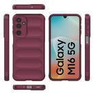 For Samsung Galaxy M16 5G Magic Shield TPU + Flannel Phone Case(Wine Red) - 3