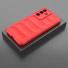 For Samsung Galaxy M56 5G Magic Shield TPU + Flannel Phone Case(Red) - 2