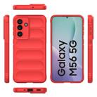 For Samsung Galaxy M56 5G Magic Shield TPU + Flannel Phone Case(Red) - 3