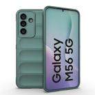 For Samsung Galaxy M56 5G Magic Shield TPU + Flannel Phone Case(Dark Green) - 1