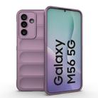 For Samsung Galaxy M56 5G Magic Shield TPU + Flannel Phone Case(Purple) - 1
