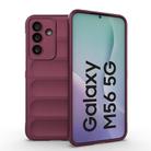 For Samsung Galaxy M56 5G Magic Shield TPU + Flannel Phone Case(Wine Red) - 1