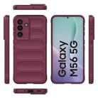 For Samsung Galaxy M56 5G Magic Shield TPU + Flannel Phone Case(Wine Red) - 3