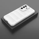 For Samsung Galaxy M56 5G Magic Shield TPU + Flannel Phone Case(White) - 2