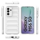 For Samsung Galaxy M56 5G Magic Shield TPU + Flannel Phone Case(White) - 3