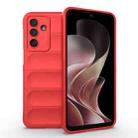For Samsung Galaxy M36 5G India Magic Shield TPU + Flannel Phone Case(Red) - 1