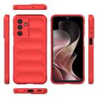 For Samsung Galaxy M36 5G India Magic Shield TPU + Flannel Phone Case(Red) - 3