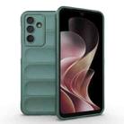 For Samsung Galaxy M36 5G India Magic Shield TPU + Flannel Phone Case(Dark Green) - 1