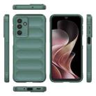 For Samsung Galaxy M36 5G India Magic Shield TPU + Flannel Phone Case(Dark Green) - 3