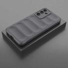 For Samsung Galaxy M36 5G India Magic Shield TPU + Flannel Phone Case(Dark Grey) - 2