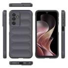 For Samsung Galaxy M36 5G India Magic Shield TPU + Flannel Phone Case(Dark Grey) - 3