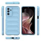 For Samsung Galaxy M36 5G India Magic Shield TPU + Flannel Phone Case(Light Blue) - 3