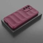 For Samsung Galaxy M36 5G India Magic Shield TPU + Flannel Phone Case(Wine Red) - 2