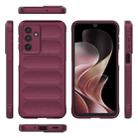 For Samsung Galaxy M36 5G India Magic Shield TPU + Flannel Phone Case(Wine Red) - 3