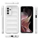 For Samsung Galaxy M36 5G India Magic Shield TPU + Flannel Phone Case(White) - 3