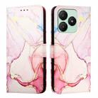 For Wiko T20 PT003 Marble Pattern Flip Leather Phone Case(Rose Gold) - 2