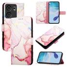 For BLU View 5 PT003 Marble Pattern Flip Leather Phone Case(Rose Gold) - 1