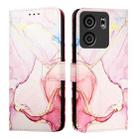 For BLU View 5 PT003 Marble Pattern Flip Leather Phone Case(Rose Gold) - 3