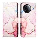 For Redmi K80 / K80 Pro PT003 Marble Pattern Flip Leather Phone Case(Rose Gold) - 2