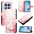 For Redmi Note 14 Pro / 14 Pro+ 5G Global PT003 Marble Pattern Flip Leather Phone Case(Rose Gold) - 1