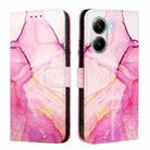For Redmi Turbo 4 PT003 Marble Pattern Flip Leather Phone Case(Pink Purple Gold) - 3