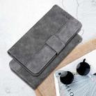 For Samsung Galaxy M35 Geometric Embossed Leather Phone Case(Grey) - 2