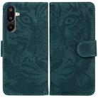 For Samsung Galaxy M16 5G / F16 5G / M36 5G Tiger Embossing Pattern Flip Leather Phone Case(Green) - 1