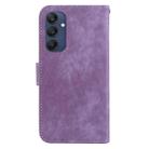 For Samsung Galaxy M35 Little Tiger Embossed Leather Phone Case(Purple) - 3