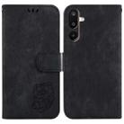 For Samsung Galaxy M16 5G / F16 5G / M36 5G Little Tiger Embossed Leather Phone Case(Black) - 1
