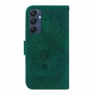 For Samsung Galaxy M35 Butterfly Rose Embossed Leather Phone Case(Green) - 3