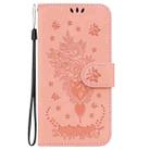 For Samsung Galaxy M35 Butterfly Rose Embossed Leather Phone Case(Pink) - 2