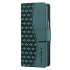 For Samsung Galaxy Z Fold6 Diamond Buckle Leather Phone Case with Lanyard(Green) - 2