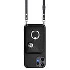 For Nothing CMF Phone 2 Pro Organ Card Bag Ring Holder Phone Case with Long Lanyard(Black) - 2