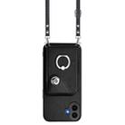 For Nothing CMF Phone 1 Organ Card Bag Ring Holder Phone Case with Long Lanyard(Black) - 2