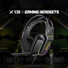 ONIKUMA X13 RGB Colorful Lighting Wired Gaming Headset with Microphone, Length:2.2m(Black) - 3