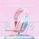 ONIKUMA X13 RGB Colorful Lighting Wired Gaming Headset with Microphone, Length:2.2m(Pink) - 3