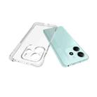 For Redmi Note 14 4G 163.25mm Shockproof Non-slip Thickening TPU Phone Case(Transparent) - 3