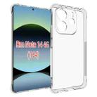 For Redmi Note 14 4G 164.84mm Shockproof Non-slip Thickening TPU Phone Case(Transparent) - 1