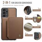 For Samsung Galaxy A13 4G JEEHOOD J05 Business Magnetic Style RFID Leather Phone Case(Brown) - 2
