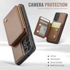 For Samsung Galaxy A13 4G JEEHOOD J05 Business Magnetic Style RFID Leather Phone Case(Brown) - 3