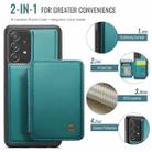For Samsung Galaxy A52 5G / A52 4G JEEHOOD J05 Business Magnetic Style RFID Leather Phone Case(Blue Green) - 2