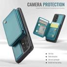 For Samsung Galaxy A52 5G / A52 4G JEEHOOD J05 Business Magnetic Style RFID Leather Phone Case(Blue Green) - 3