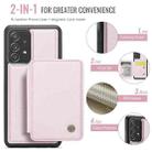 For Samsung Galaxy A52s 5G JEEHOOD J05 Business Magnetic Style RFID Leather Phone Case(Pink) - 2