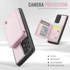 For Samsung Galaxy A52s 5G JEEHOOD J05 Business Magnetic Style RFID Leather Phone Case(Pink) - 3
